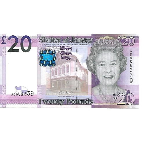 2010 - Jersey PIC 35a billete de 20 Libras S/C
