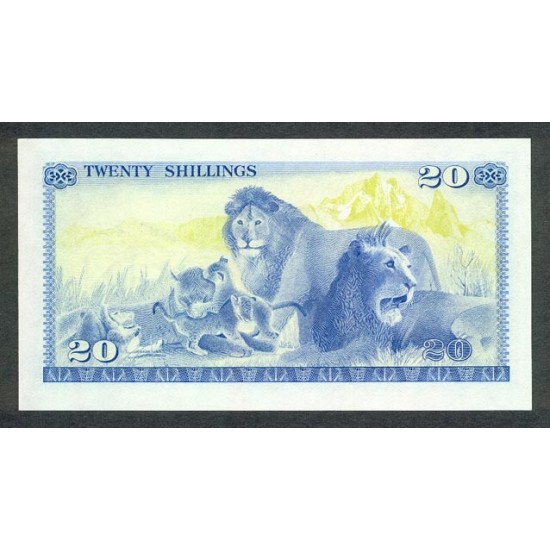 1978- Kenya Pic 17 20 Shillings banknote 1978- Kenya Pic 17 20 Shillings banknote