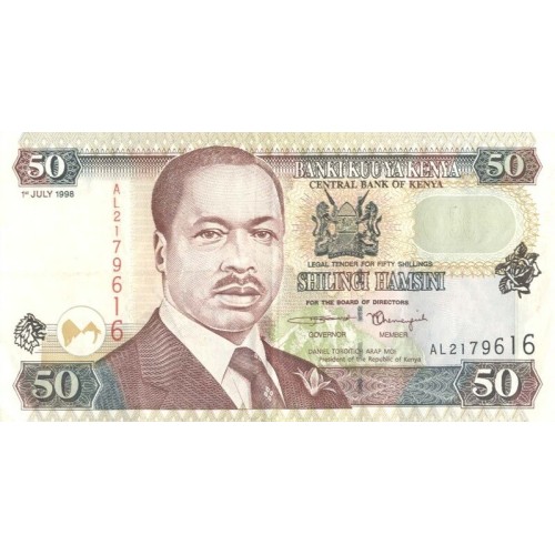 1998 - Kenia PIC 36c billete de 50 Shillings S/C