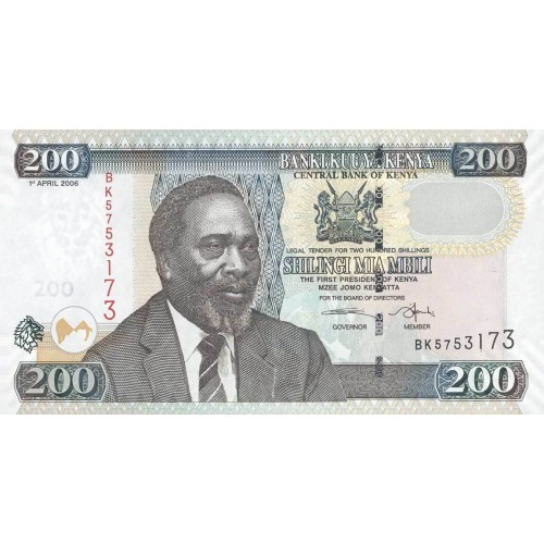 2006 - Kenia PIC 49b billete de 200 Shillings S/C 2006 - Kenia PIC 49b billete de 200 Shillings S/C