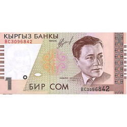 1999 - Kyrgyzstan PIC 15a 1 Som banknote UNC