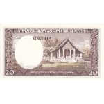1963 - Laos PIC 11b    20 Kip banknote