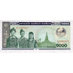 1996 Laos pic 32d  billete de 1000 Kip
