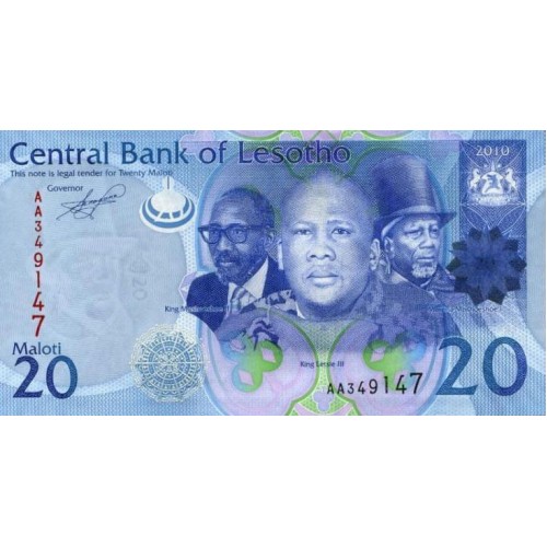 2010 - Lesotho  pic 22a  billete de 20 Maloti