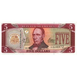 2003 - Liberia   Pic 26a    5 Dollars  banknote