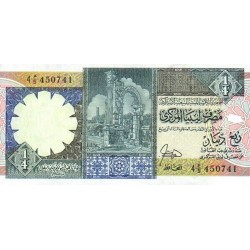 1991 - Libya PIC  52   1/4 Dinar banknote 