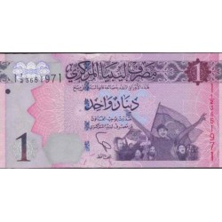 2013 - Libya PIC  76   1 Dinar banknote 