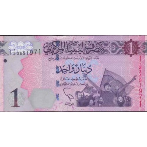 2013 - Libia PIC 76 billete de 1 Dinar S/C