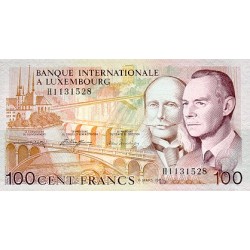 1981 - Luxemburgo Pic 14A billete de 100 Francos