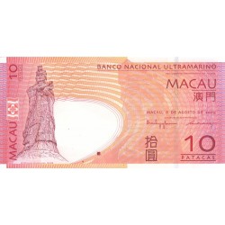 2005 - Macao pic 80 billete de 10 Patacas