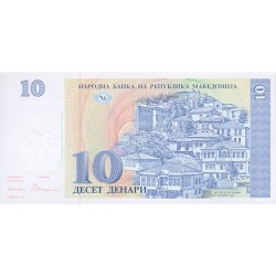 1993 - Macedonia PIC 9a    10 Denari banknote