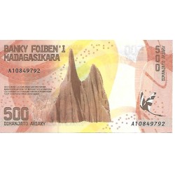 2017 - Madagascar PIC 99 billete de 500 Ariary S/C