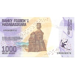2017 - Madagascar PIC 100 billete de 1000 Ariary S/C