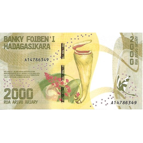 2017 - Madagascar PIC 101 2000 Ariary UNC