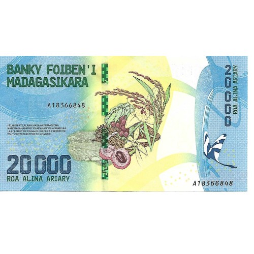 2017 - Madagascar 20.000 Ariary PIC 104 UNC
