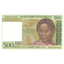 1994 -  Madagascar Pic 75  500 Francs =100 Ariary banknote