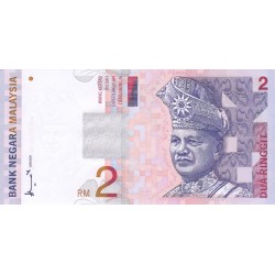 1996 Malasia  Pic 40a  billete de 2 Ringgit