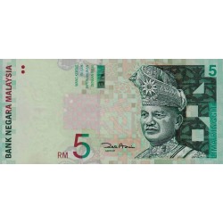 2001 - Malaysia  Pic 41b   5 Ringgit banknote