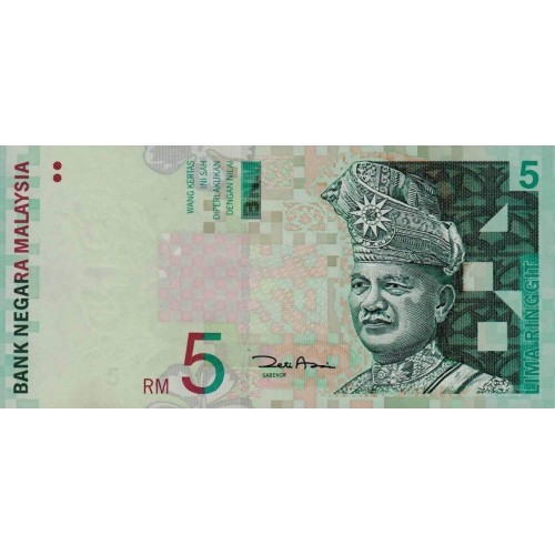 2001 Malasia  Pic 41b  billete de 5 Ringgit