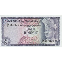 1972 - Malasia  Pic 7 billete de 1 Ringgit