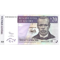 2009 - Malawi 20 Kwacha banknote PIC 52d UNC