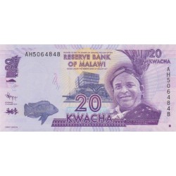 2012 - Malawi PIC 57a   20 Kwacha banknote