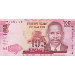 2012 - Malawi PIC 59a billete de 100 Kwacha S/C