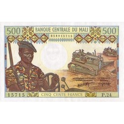 1984- Mali  Pic  12f     500 Francs  banknote