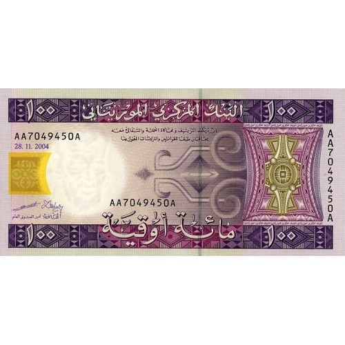 2004 - Mauritania  pic 10a billete de 100 Ouguiya 