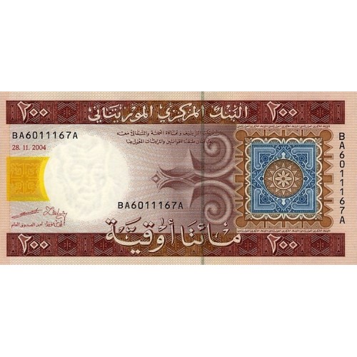 2004 - Mauritania  pic 11a billete de 200 Ouguiya 