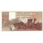 1973 - Mauritania  Pic  2s  200 Ouguiya banknote Specimen