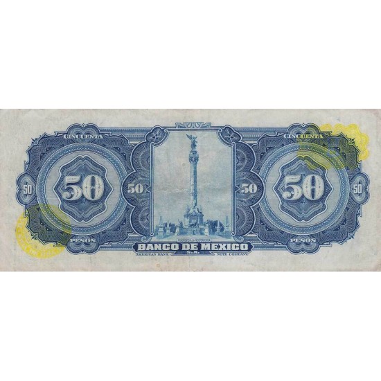 1972 - Mexico P49u 50 Pesos banknote 1972 - Mexico P49u 50 Pesos banknote