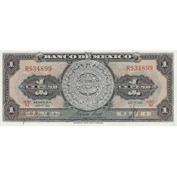 1959 - Mexico P59f 1 Peso  banknote