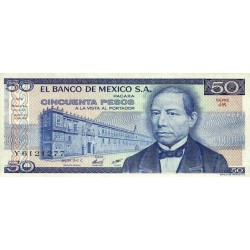 1981 - Mexico P73 50 Pesos  banknote