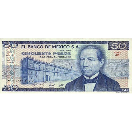 1981 - México P73 billete de  50 Pesos