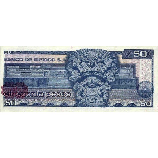 1981 - Mexico P73 50 Pesos banknote 1981 - Mexico P73 50 Pesos banknote