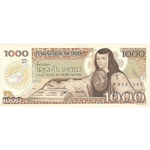 1984 - Mexico PIC 81 1,000 Pesos banknote UNC