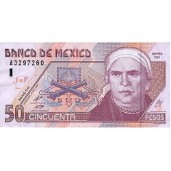 2000 - México PIC 117a billete de 50 Pesos S/C 2000 - México PIC 117a billete de 50 Pesos S/C