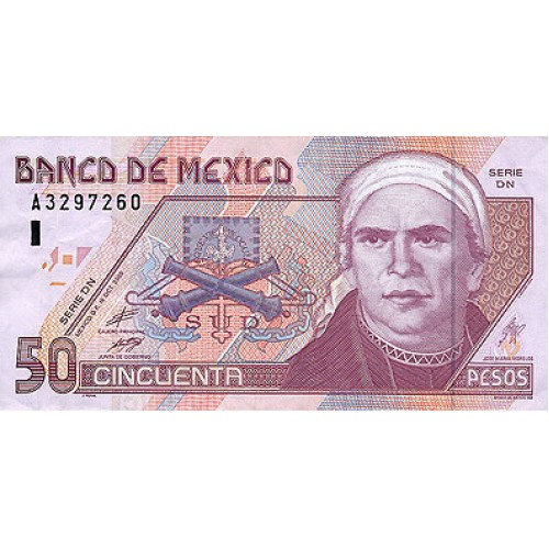 2000 - México PIC 117a billete de 50 Pesos S/C