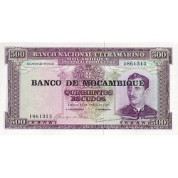 1976 - Mozambique PIC 118  500 Escudos banknote