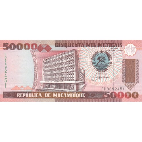 1993 - Mozambique PIC 138 50000 Escudos banknote UNC