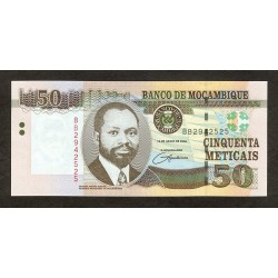 2006 - Mozambique PIC 144a 50 Meticais banknote UNC 2006 - Mozambique PIC 144a 50 Meticais banknote UNC