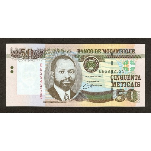2006 - Mozambique PIC 144a 50 Meticais banknote UNC