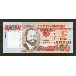 2006 - Mozambique PIC 145a 100 Meticais banknote UNC 2006 - Mozambique PIC 145a 100 Meticais banknote UNC