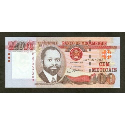 2006 - Mozambique PIC 145a 100 Meticais banknote UNC