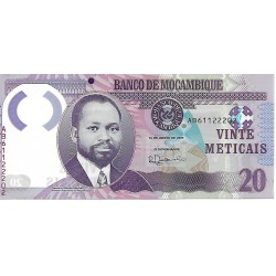 2017 - Mozambique 20 Meticais banknote PIC 149b UNC 2017 - Mozambique 20 Meticais banknote PIC 149b UNC