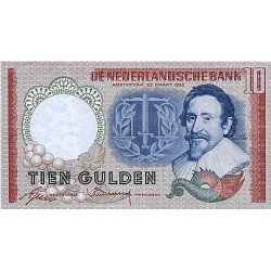 1953 -  Netherlands   Pic  85        10 Gulden  banknote