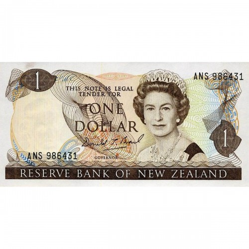 1989/92 - Nueva Zelanda P169c billete de 1 Dólar