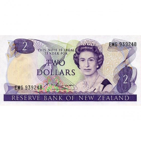 1985/89 - New Zealand P170b 2 Dollars banknote 1985/89 - New Zealand P170b 2 Dollars banknote