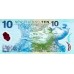2002 - Nueva Zelanda P186a billete de 10 Dólares